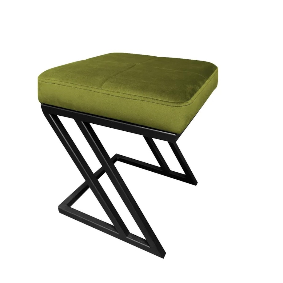 Pufa ZAZU BL VELVET oliwkowa