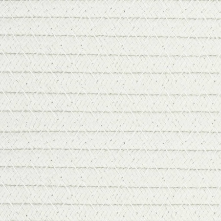 vidaXL Kosz na pranie, brązowo-biały, Ø55x36 cm, bawełna