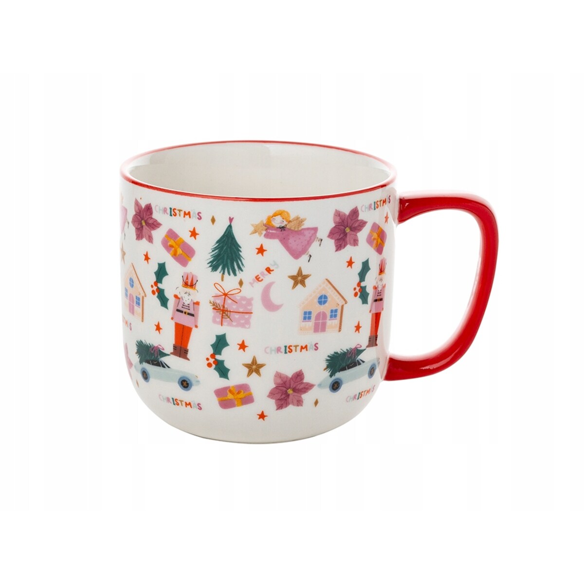 ŚWIĄTECZNY KUBEK 2szt wzorek na prezent KAWĘ HERBATĘ 350 ml kakao napoje