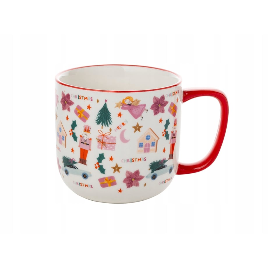 ŚWIĄTECZNY KUBEK 2szt wzorek na prezent KAWĘ HERBATĘ 350 ml kakao napoje