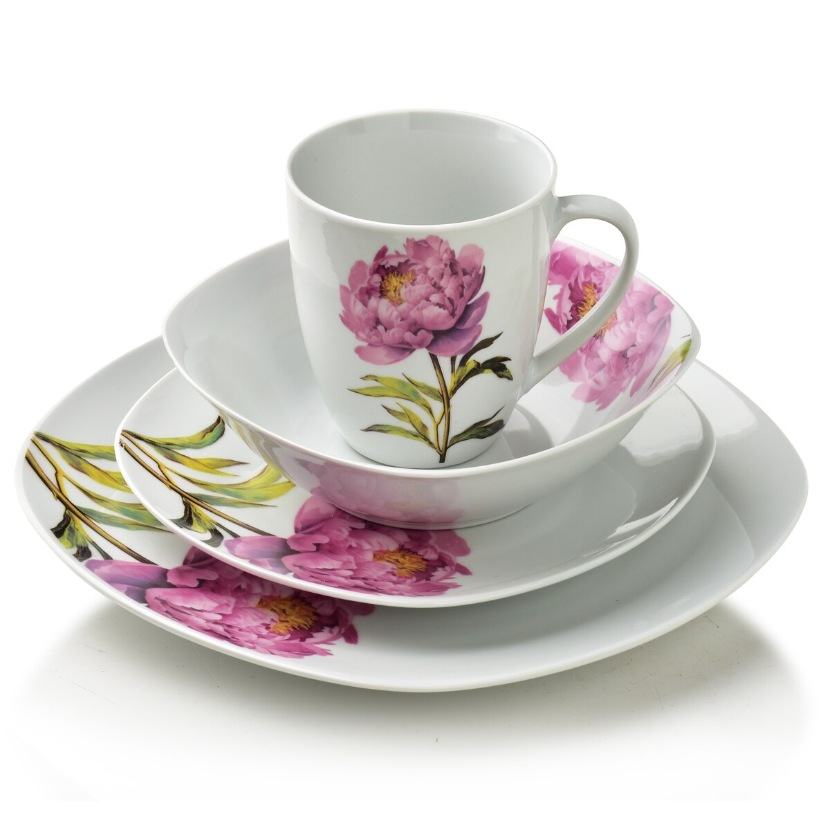 Serwis obiadowy 16-elementowy Lea Peony