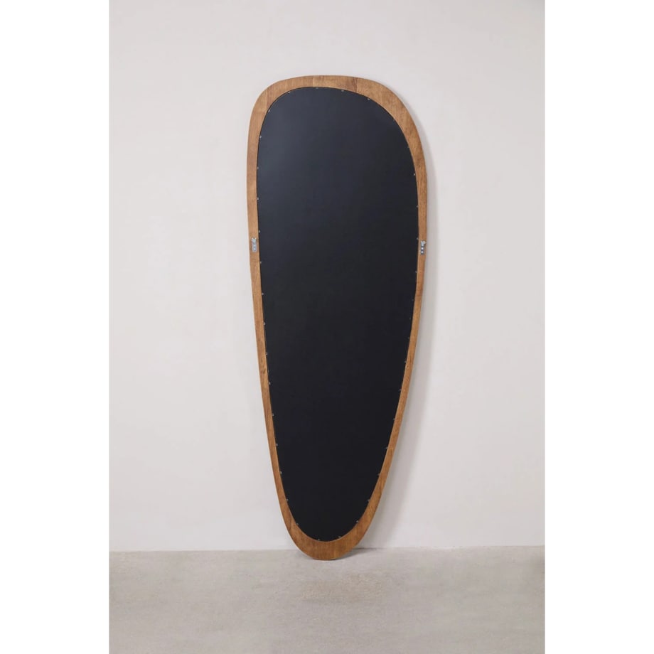 Lustro ścienne z drewna dębowego Arbidel 60 x 165 cm, brązowe