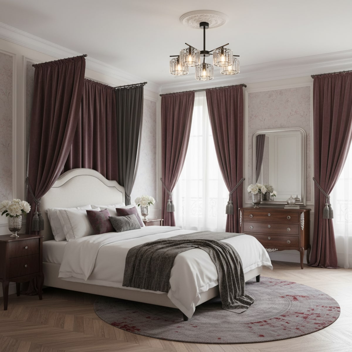 lampa sufitowa wisząca 5 punktowa edylit glamour do kuchni