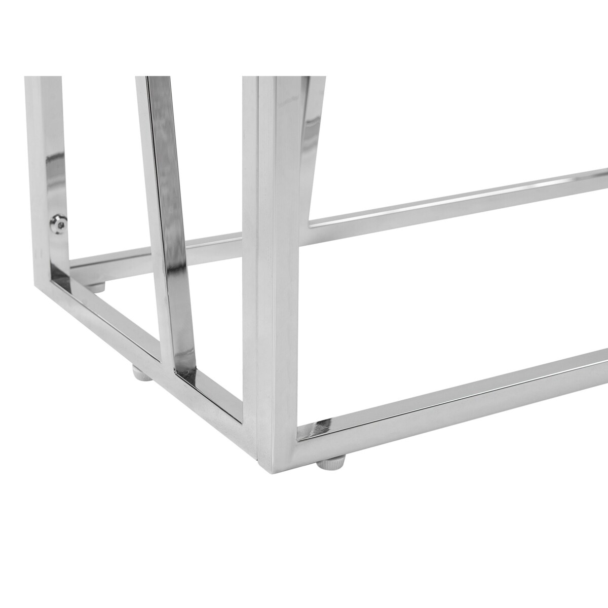 Regał 4 półki HOXIE Metal 175 cm Srebrny