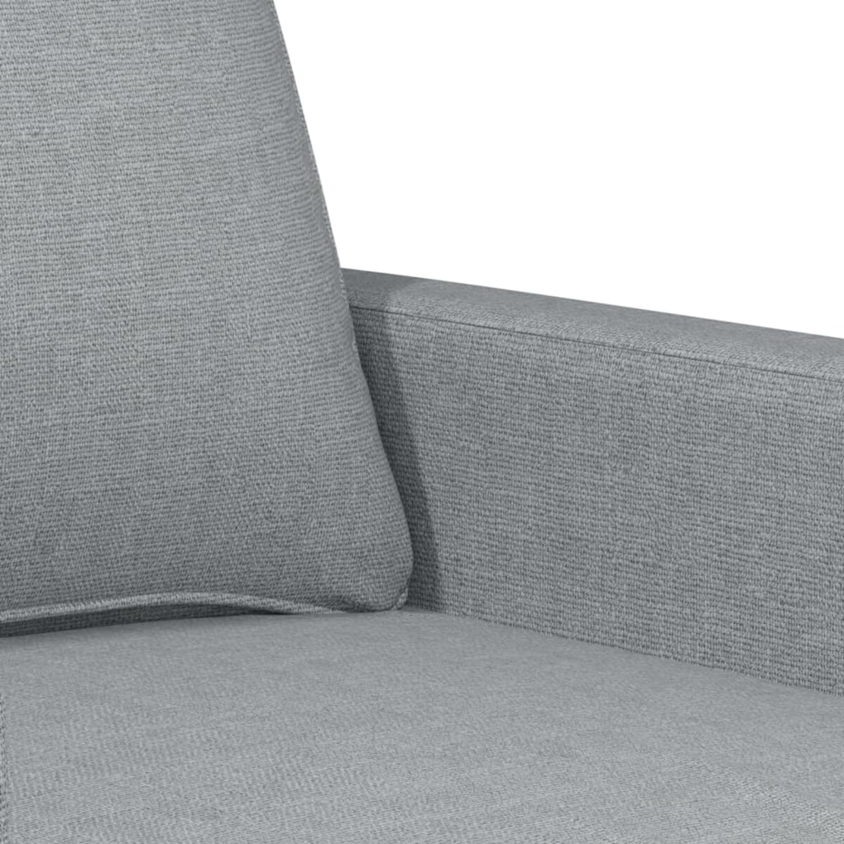 vidaXL Sofa 2-osobowa, jasnoszara, 120 cm, tapicerowana tkaniną