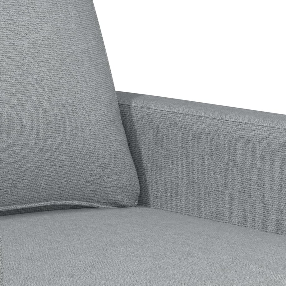 vidaXL Sofa 2-osobowa, jasnoszara, 120 cm, tapicerowana tkaniną
