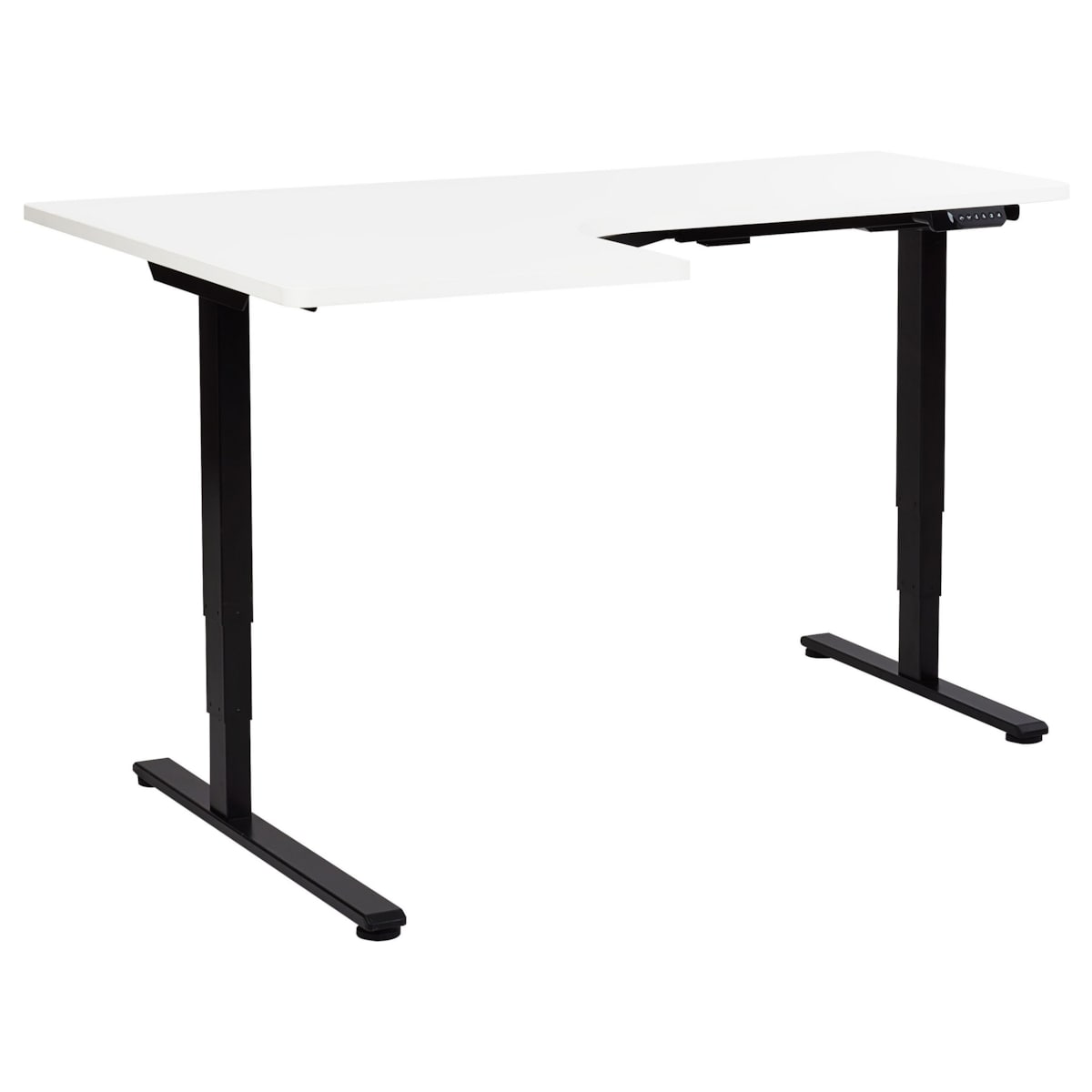 Biurko regulowane Elektryczny Lewostronny Biały DESTINES