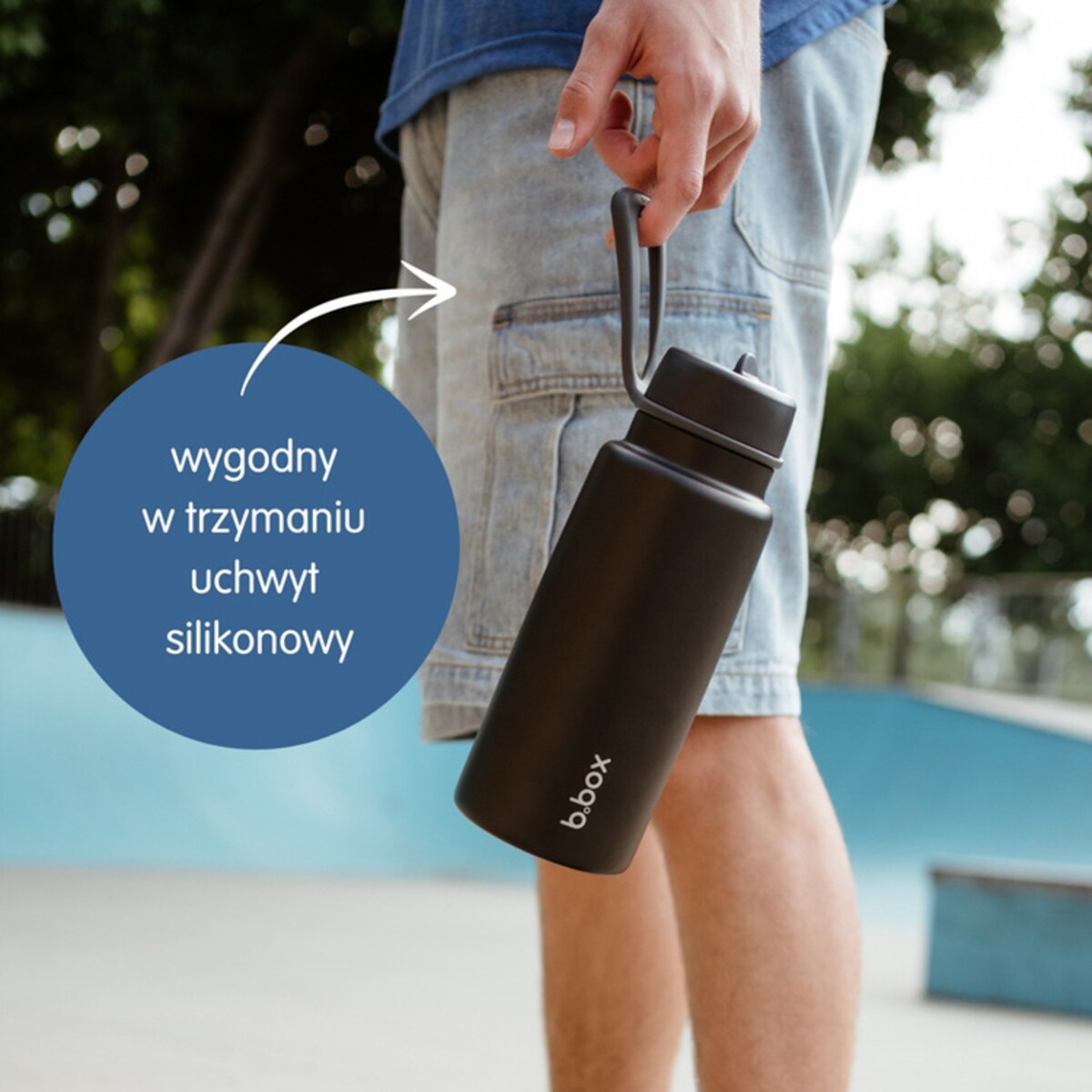 Butelka termiczna ze składanym ustnikiem – termos dla dzieci i dorosłych 1l Lagoon b.box