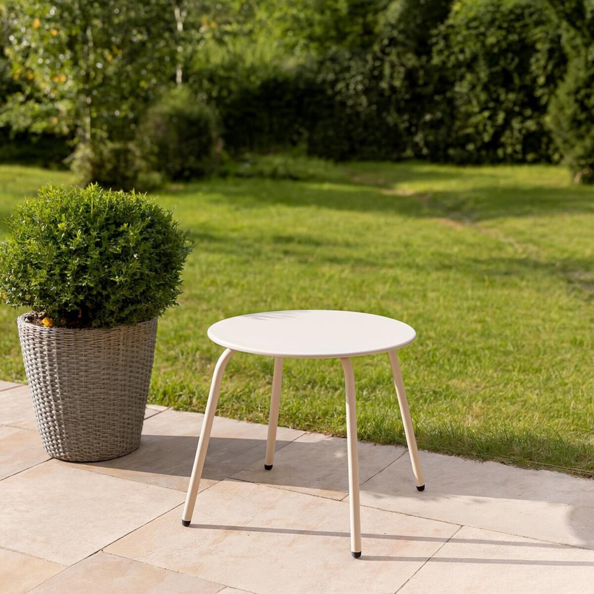 Okrągły stolik stalowy tarasowy RONDO, Ø 50 cm