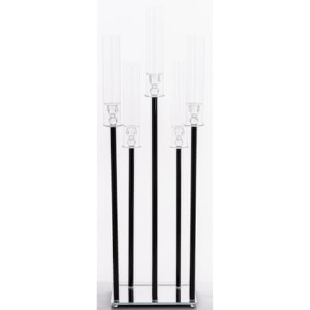 Świecznik ozdobny szklany na 5 świec 104x35x22 cm MULTISY