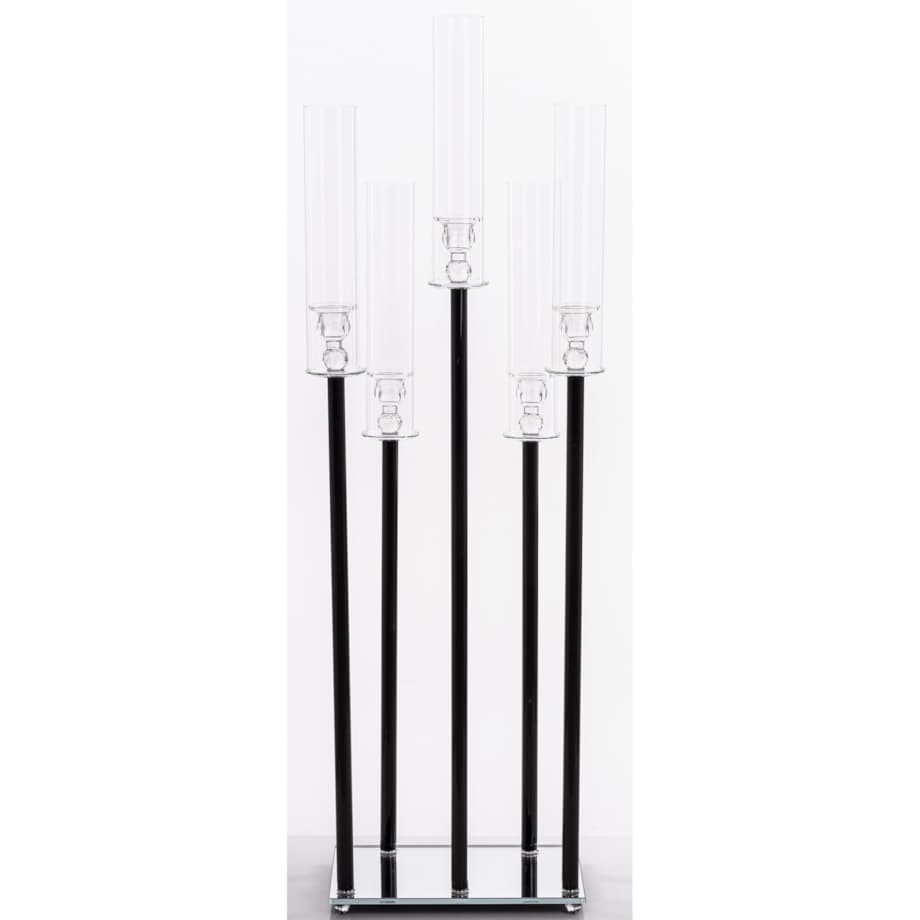 Świecznik ozdobny szklany na 5 świec 104x35x22 cm MULTISY