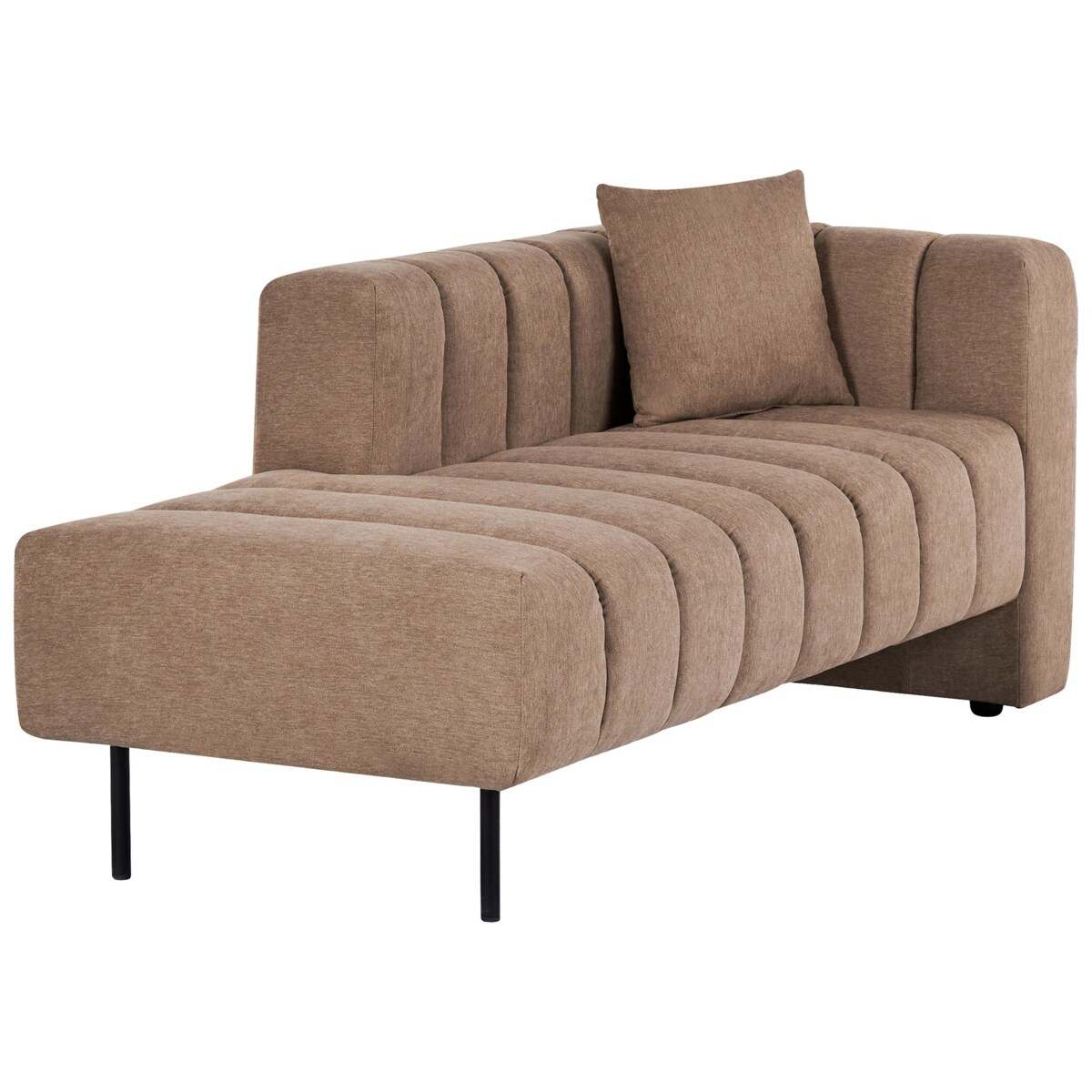 Szezlong prawostronny brązowy LANNILS