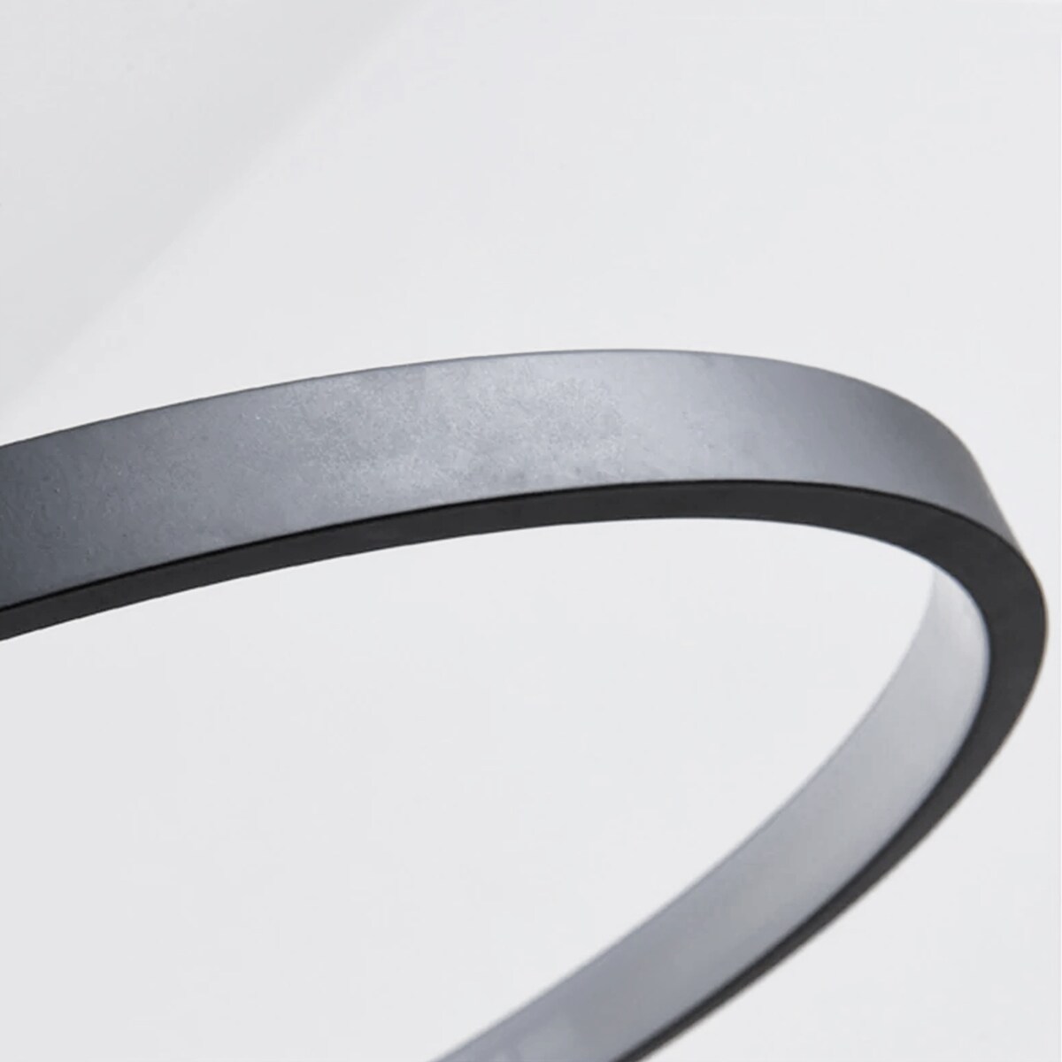 Lampa Wisząca Led Black Ring Czarna + Pilot 30X50