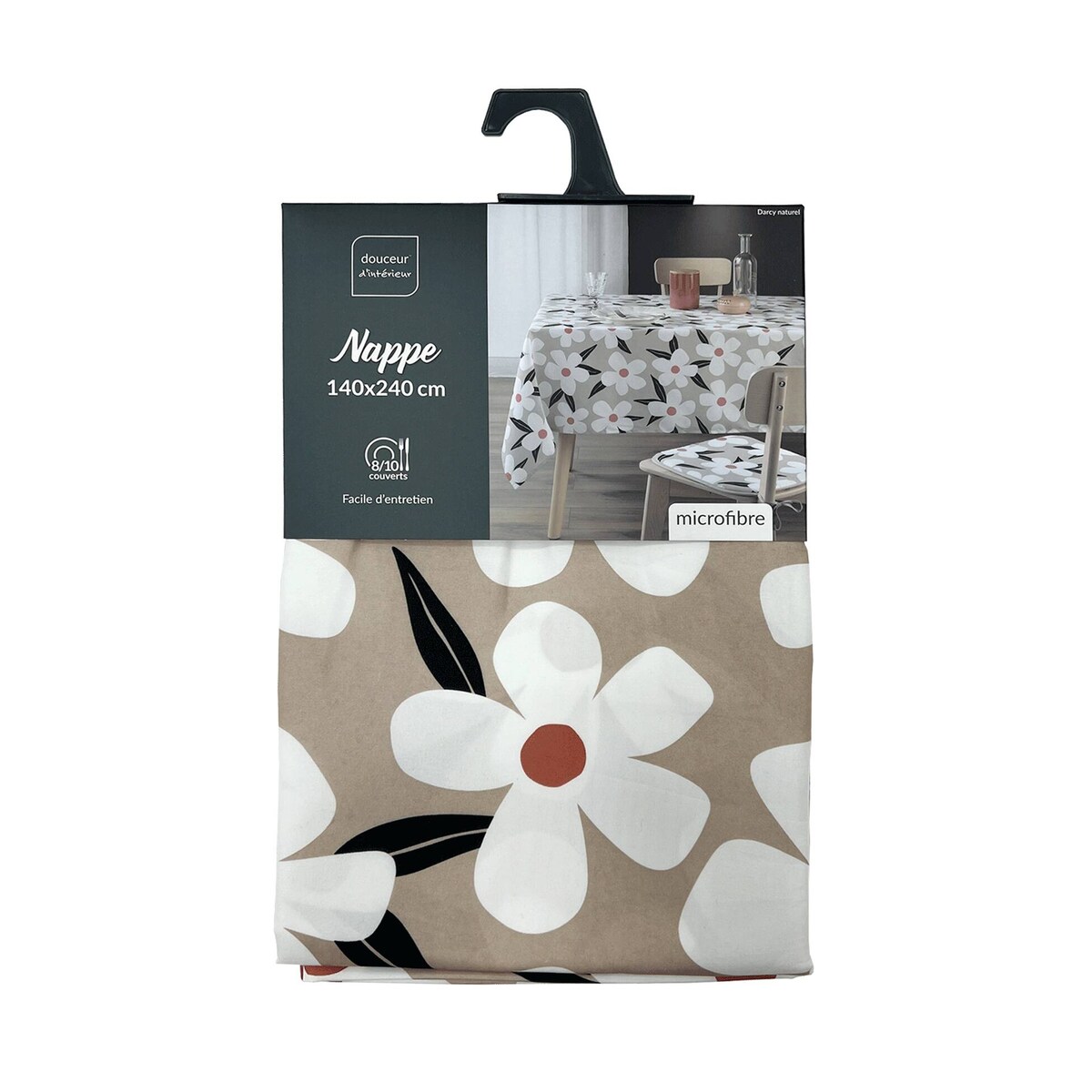 Obrus poliestrowy z nadrukiem DARCY, 140 x 240 cm