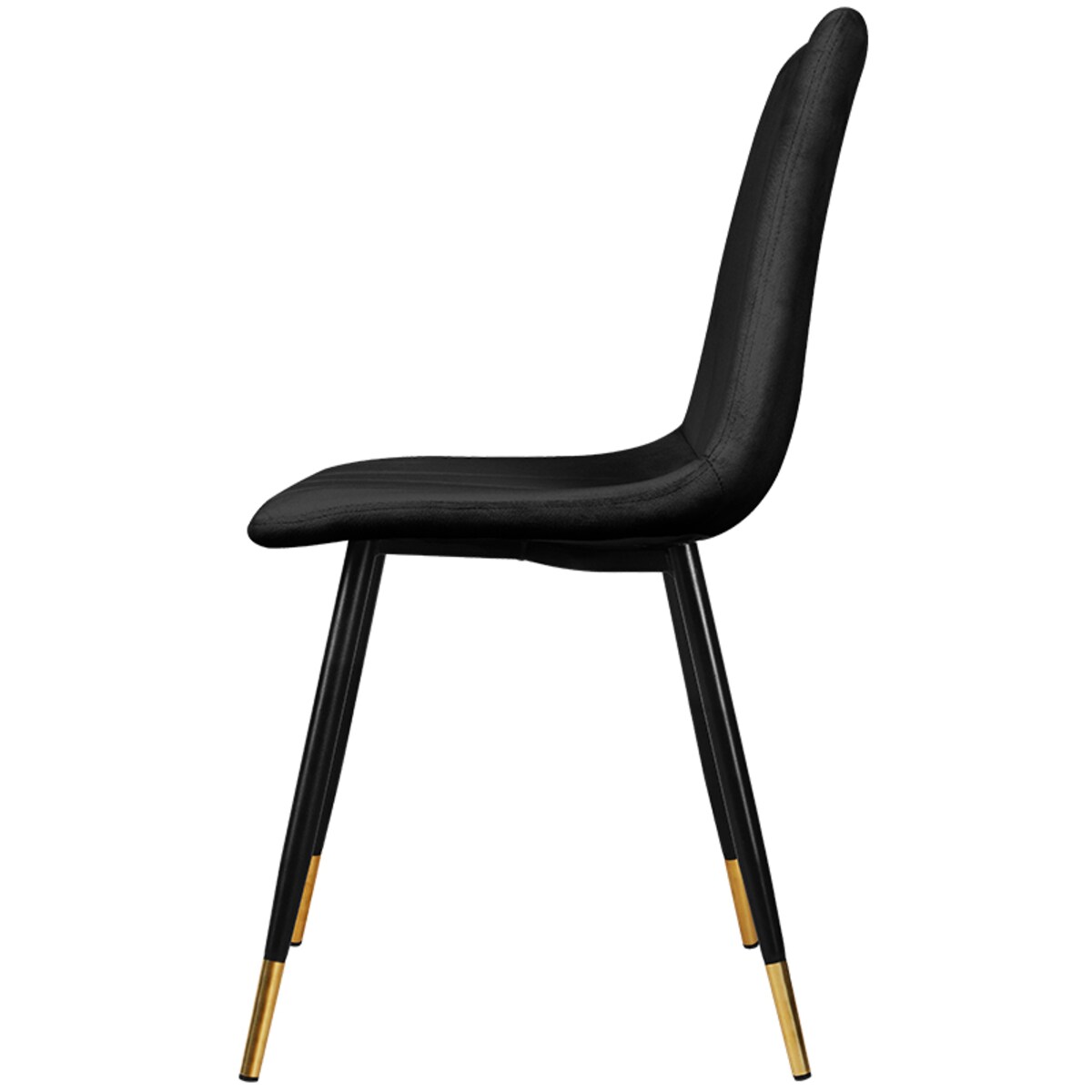 Krzesło tapicerowane czarne do salonu jadalni pikowane welurowe