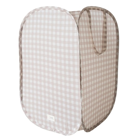 3 Sprouts Kosz Na Pranie i Zabawki Pop-up Gingham Beige