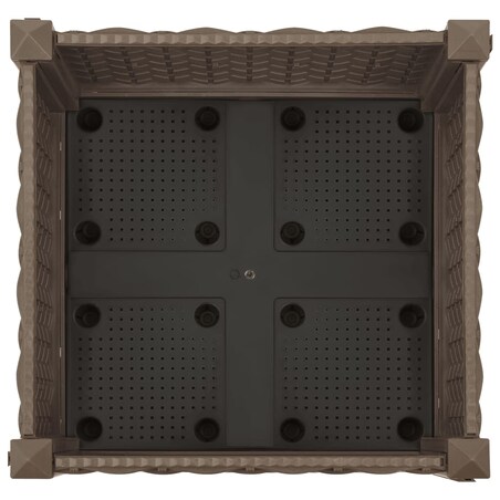 vidaXL Donica do podniesionej rabaty, 40x40x23 cm, polipropylen