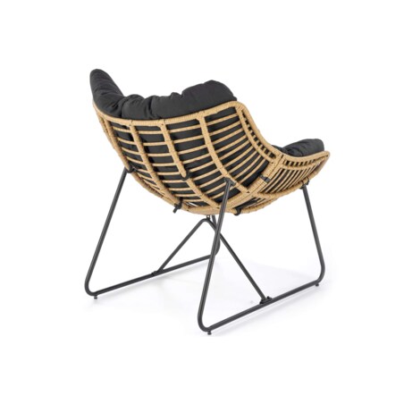 Konsimo BETTA Wygodny fotel ogrodowy z poduszką