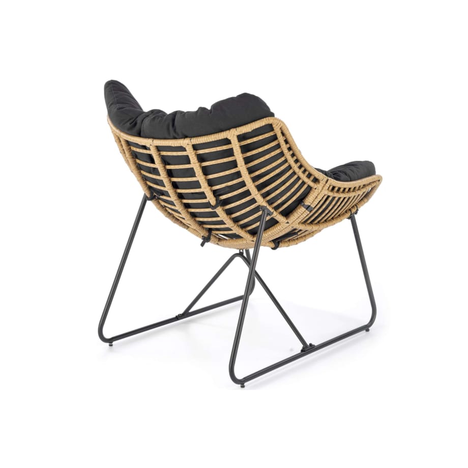 Konsimo BETTA Wygodny fotel ogrodowy z poduszką