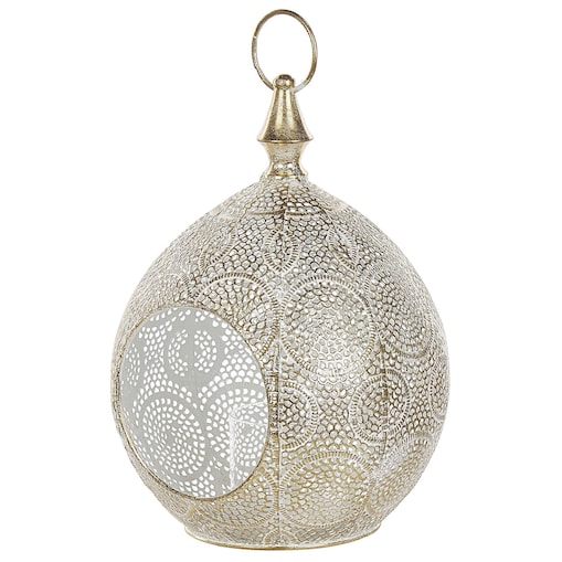 Lampion LAESO Metal 33 cm Złoty