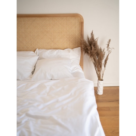 Pościel satynowa pure white 240/220 + 2 x 70/80 cm