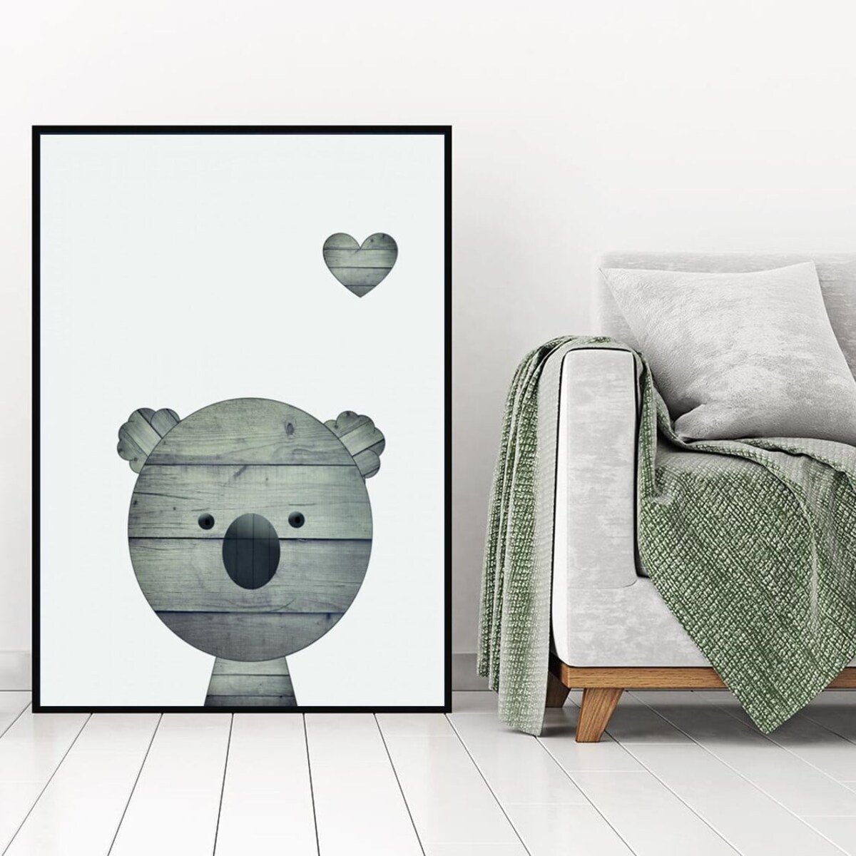 Poster Story, Plakat, Obraz - Drewniany Koala, wymiary 70 x 100 cm