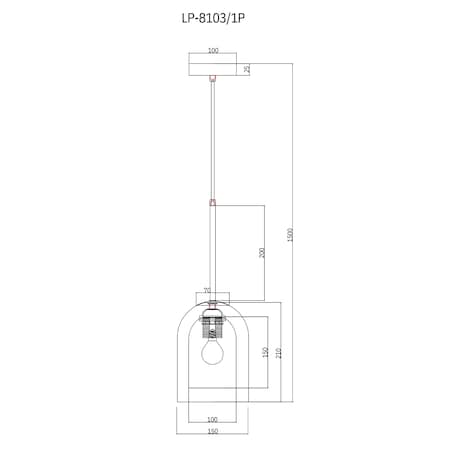 Lampa wisząca Light Prestige Elaris transparentny 1 x GU10 1 szt.