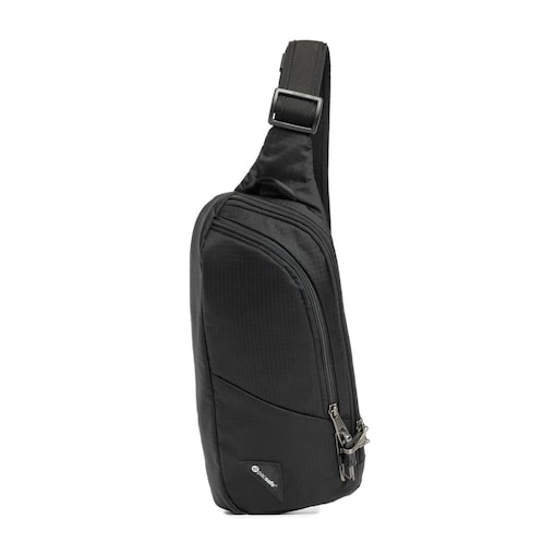 Saszetka plecak antykradzieżowy Pacsafe Vibe 150 - czarny