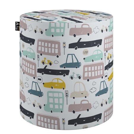 Puf Bobby, kolorowy, ø40, wys. 40 cm, Magic Collection