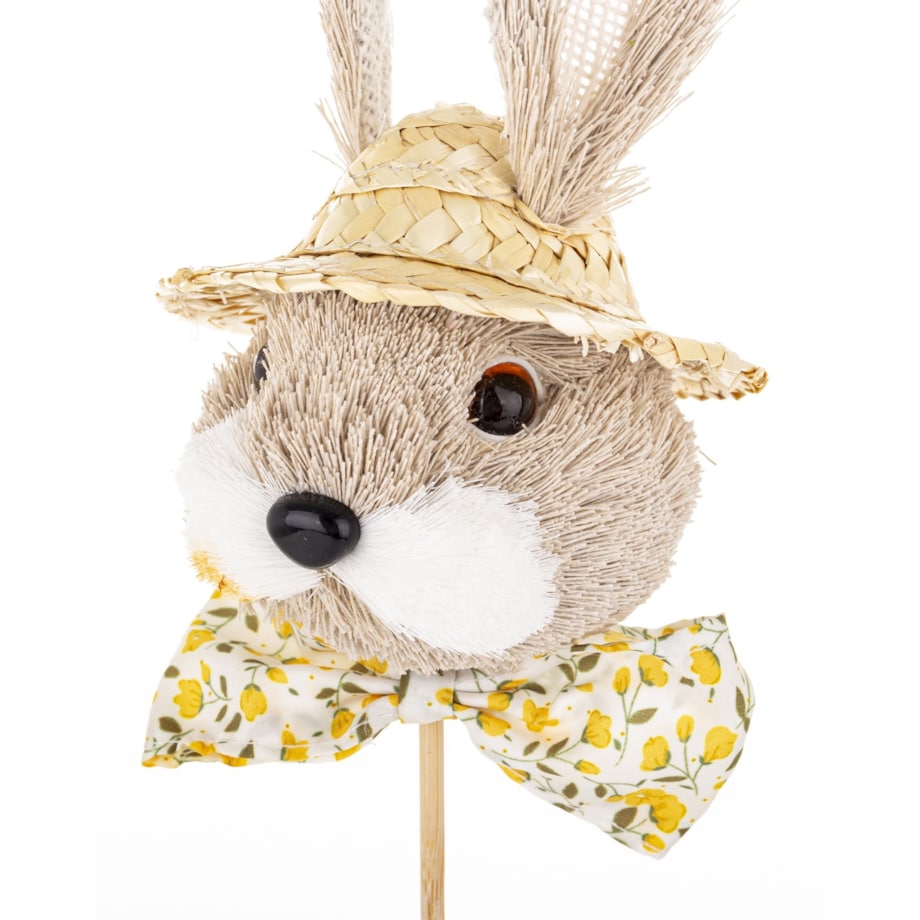 Dekoracja - królik na patyku 40x11x10 cm FANTOCCIO