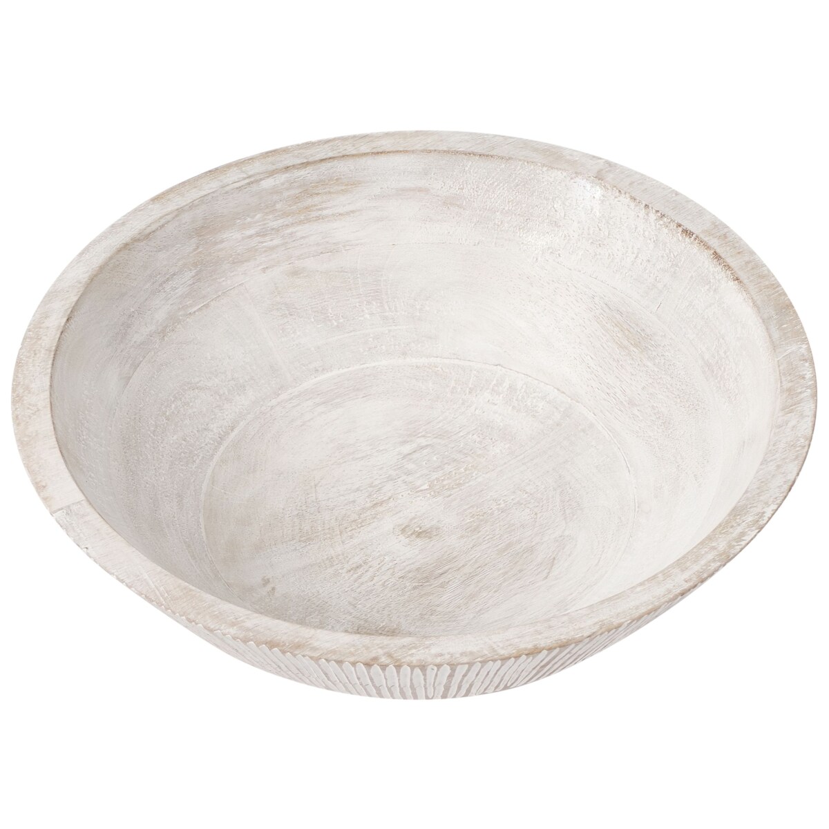 Zestaw 2 mis dekoracyjnych SIWA Drewno mango Jasnobrązowy