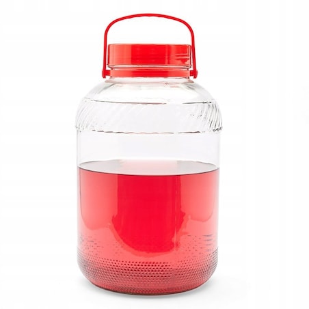 SŁOIK SZKLANY Z POKRYWKĄ NA PRZETWORY OGÓRKI kapustę paprykę duży słój 3 L