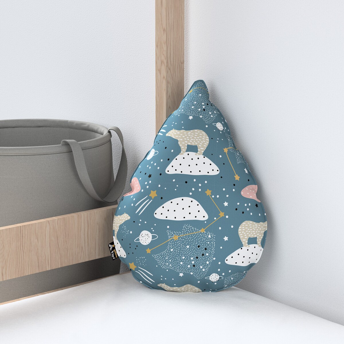 Poduszka Sweet Drop, niebieski, 55x15x35cm, Magic Collection