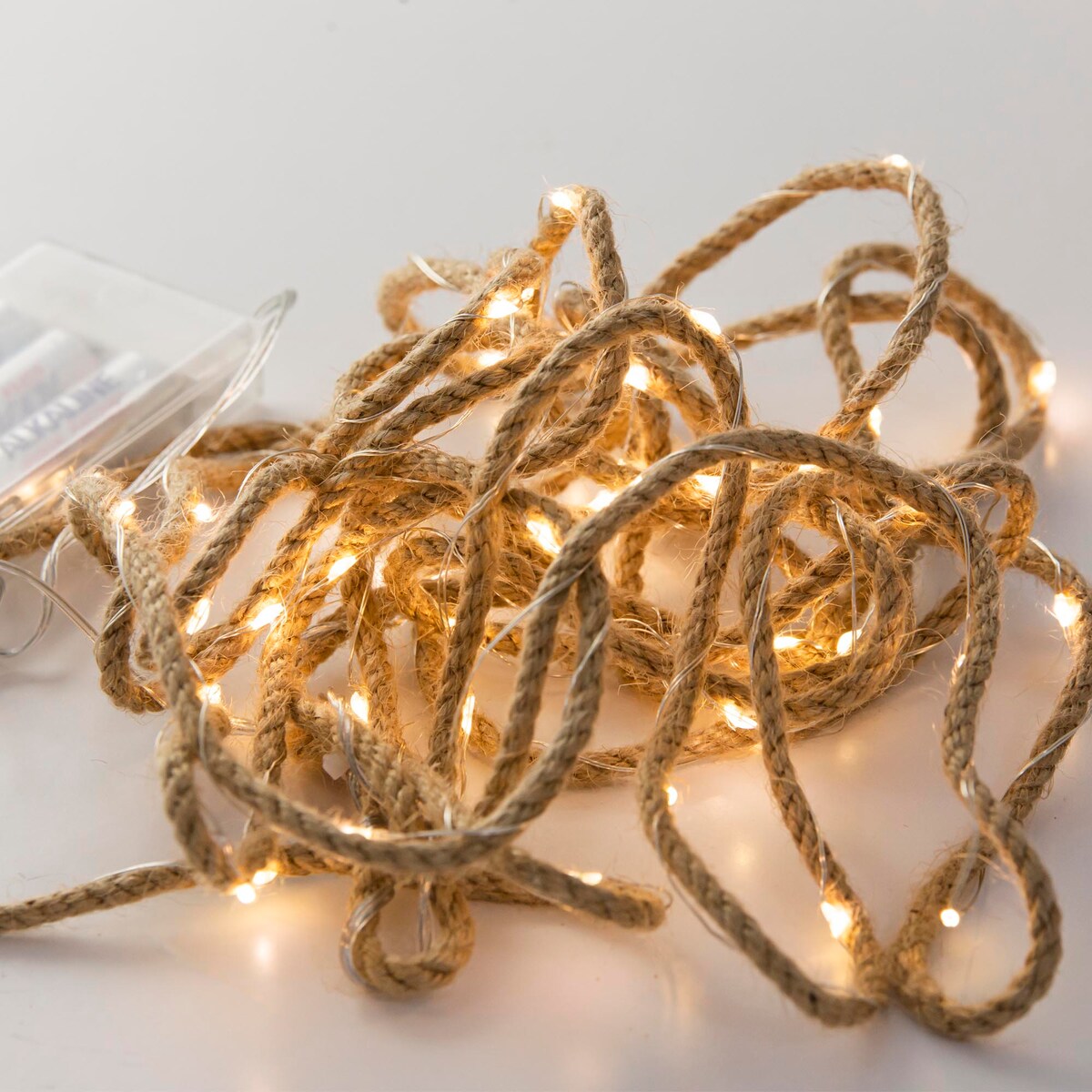 Lina Led Sznur Jutowy Girlanda Świetlna 5M Baterie