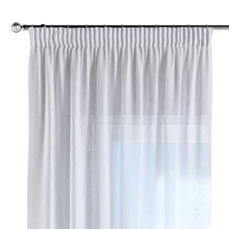 Zasłona na taśmie marszczącej 1 szt. 130x260 prześwitująca biała