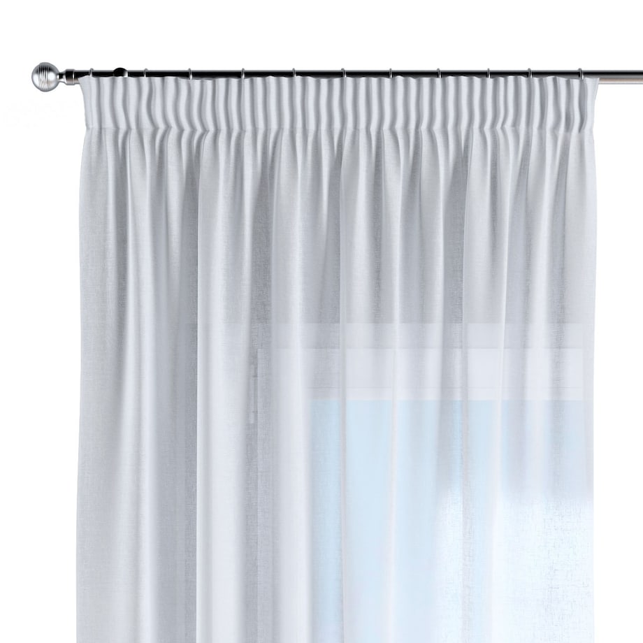 Zasłona na taśmie marszczącej 1 szt. 130x260 prześwitująca biała