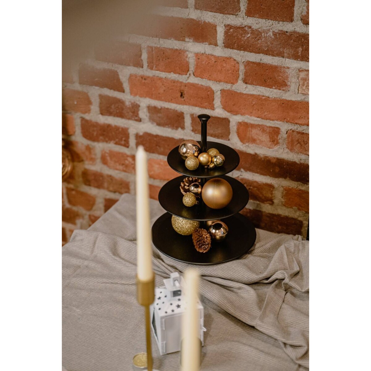 Patera metalowa z 3 poziomami, Ø 25