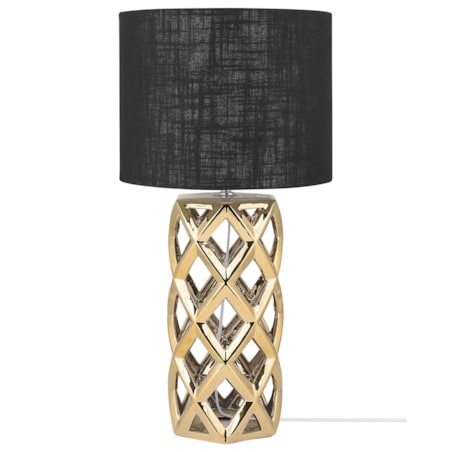 Lampka nocna ceramiczna złota SELJA