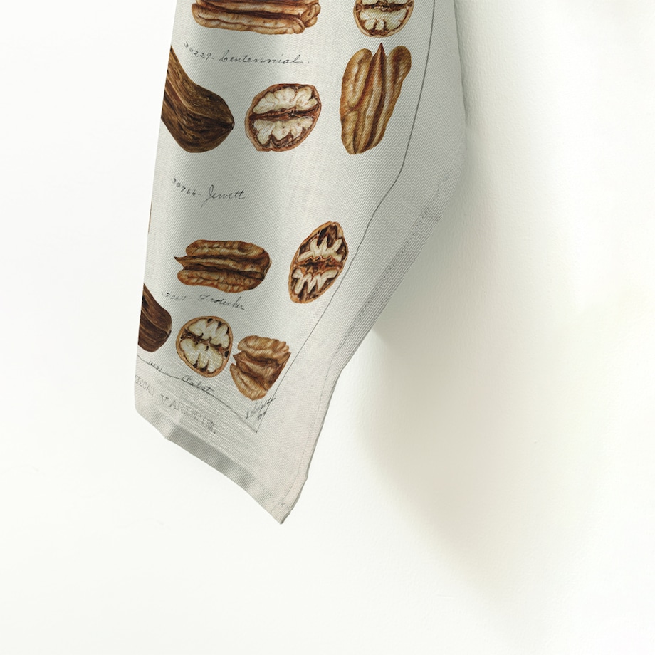 ścierka kuchenna lniana - orzechy włoskie 50x70 cm