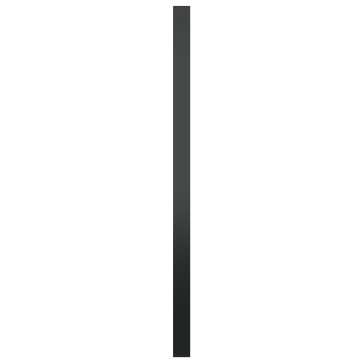vidaXL Lustro ścienne, czarne, 60 cm