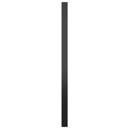 vidaXL Lustro ścienne, czarne, 60 cm