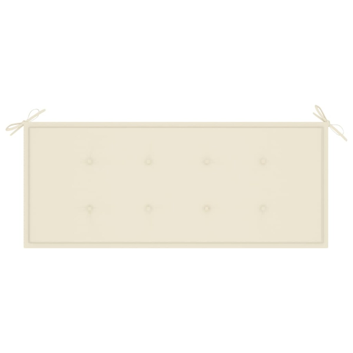 vidaXL Sztaplowana ławka ogrodowa z poduszką, 128,5 cm, drewno tekowe