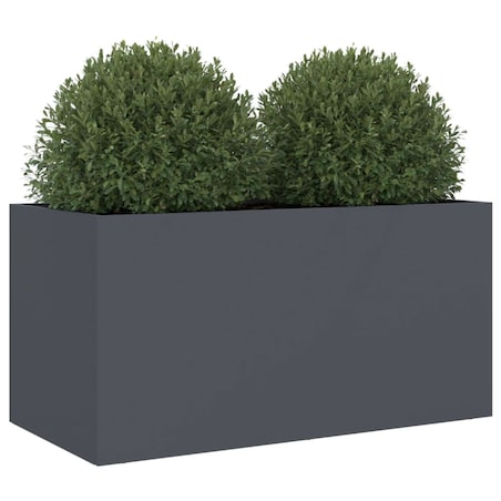 vidaXL Donica, antracytowa, 62x30x29 cm, stal