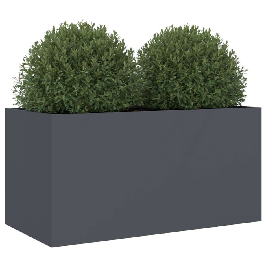 vidaXL Donica, antracytowa, 62x30x29 cm, stal