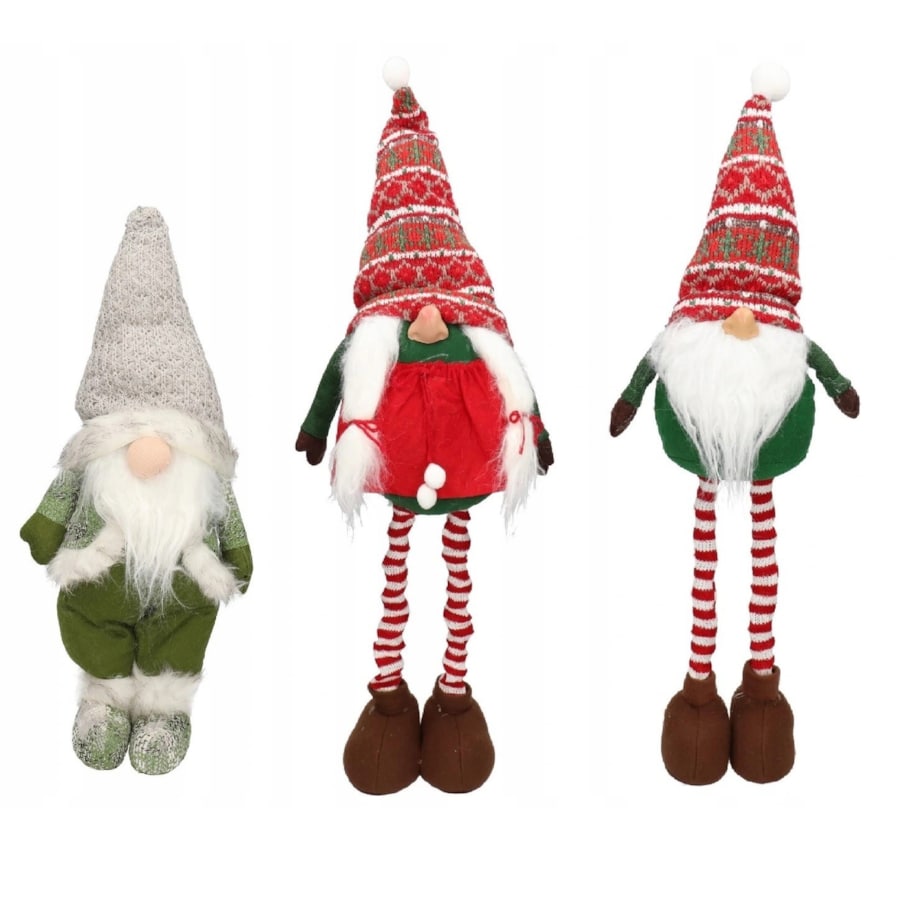 Skrzat Krasnal Mikołaj Świąteczny Duży 46 Cm