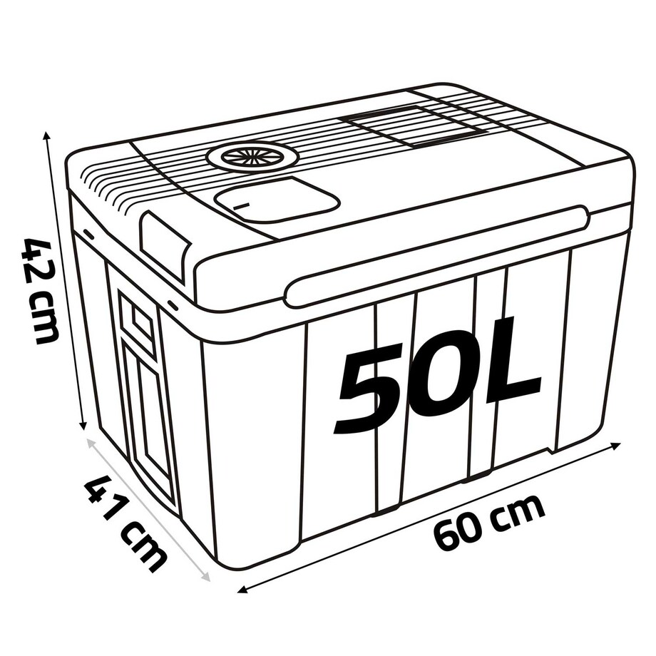 Lodówka turystyczna samochodowa Berdsen Icemax 50A 12V/230V USB 50L szara