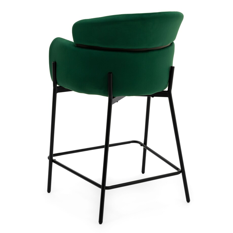 Hoker tapicerowany welurowy do salonu BOLZANO zielony