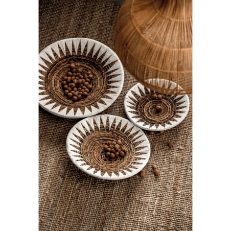 TALERZ Z BANANOWCA BIAŁY L