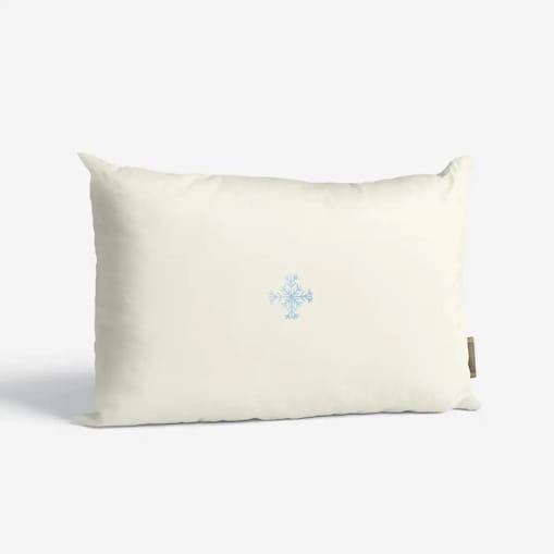 Poduszka świąteczna -Minimalistyczna śnieżynka