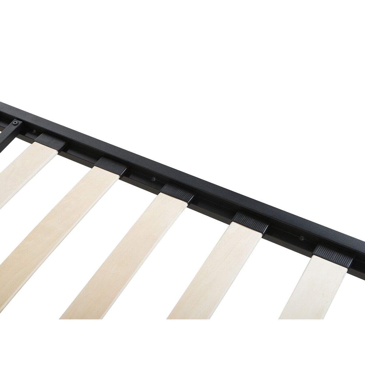 Łóżko metalowe 180 x 200 cm czarne DINARD